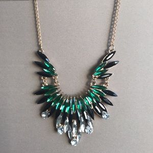 Very cute green and diamond-like necklace
